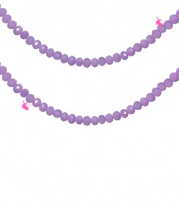 Filo Rondelle 4 mm Mezzo Cristallo Paisley Purple Opal AB