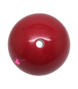 Perla Tonda Resina 30 mm (foro 3,3 mm) Rosso