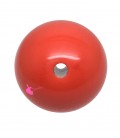 Perla Tonda Resina 25 mm (foro 3,3 mm) Arancio