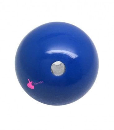 Perla Tonda Resina 22 mm (foro 3,3 mm) Blu