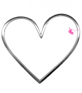 Ciondolo Cuore Grande 75x65 mm Zama Argento Antico 999