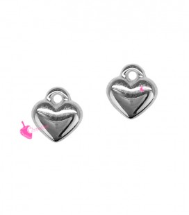 Ciondolo Cuore 6 mm Zama Argento Antico 999