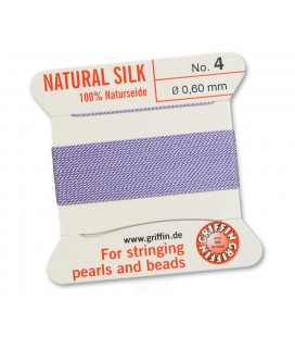 Filo di Seta Griffin misura 4 - 0,60 mm Lilac (2 metri)