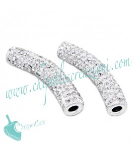 Tubo Strass Crystal 47x10 mm