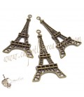 Ciondolo Torre Eiffel 43x24 mm colore Bronzo Antico
