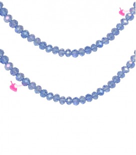 Filo Rondelle 6 mm Mezzo Cristallo Sapphire AB Trasparente
