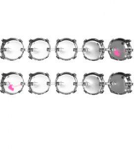 Catena per Bracciale con 13 Castoni per Rivoli 1122 SS47 10,54 mm colore Acciaio (16 cm)