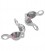 Coprinodi 4x7 mm con due anellini (Ø 3,2 mm) Acciaio Inox (50 pezzi)