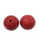 Perla Tonda Sfaccettata Resina 16 mm (foro 2,3 mm) Rosso