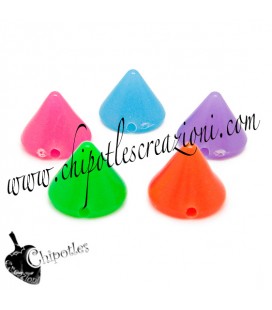 Perle Colorate Cono 10x8 mm Acrilico (10 pezzi)