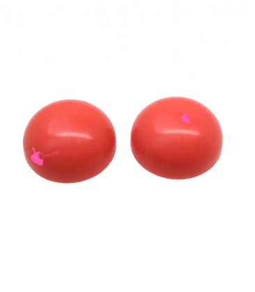 Cabochon Tondo Resina 14 mm Rosso Corallo