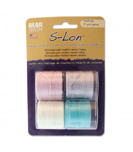 S-LON Bead Cord Tex 210 Tropical Mix