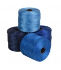 S-LON Bead Cord Tex 210 Blue Tones Mix