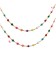 Catena Cuori Colorati Smaltati 5 mm Acciaio Inox Oro (50 cm)
