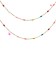 Catena Tubetti Multicolor Smaltati 2x4 mm Acciaio Inox Oro (50 cm)