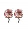 Base Orecchini a Perno con Chaton SW Vintage Rose SS39 8 mm colore Acciaio
