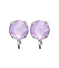 Base Orecchini a Perno con Chaton Crystal Lilac Shadow SS39