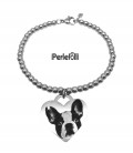 Bracciale Foto Cane Gatto con Incisione Nome Cuore Personalizzato