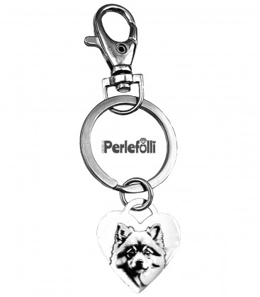 Portachiavi Foto Cane Gatto con Incisione Nome Cuore Personalizzato