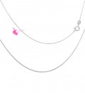 Collana Palline Diamantata 1,2 mm Lunghezza 40 cm Argento 925