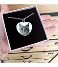 Collana Personalizzata Cuore Foto Gatto con Incisione Nome