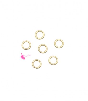 Anellini Apribili Ottone Oro Opaco 2,5x0,4 mm (50 pezzi)
