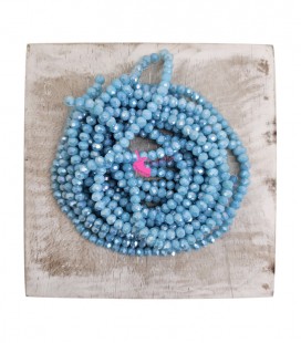 Filo Rondelle 4 mm Mezzo Cristallo Turquoise Opal
