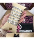 Bracciale Personalizzato con Incisione Nome Frase Alluminio