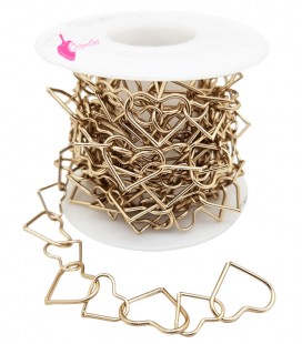 Catena Cuori Oro Opaco (50 cm)