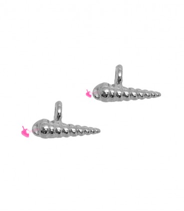 Ciondolo Conchiglia 12x7 mm Zama Placcato Argento 999