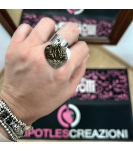 Anello Foto Personalizzata con Incisione Nome o Frase