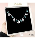 Collana Mare Argento 925 con Agate Turchesi
