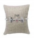 Bracciale 100% amiche con Nome Catena a Palline