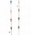 Catena Croci Smaltate con Occhio Turco17x7 mm Oro Opaco (10 cm)