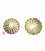 Ciondolo Semisfera Striata 20 mm Oro Opaco (1 paio)