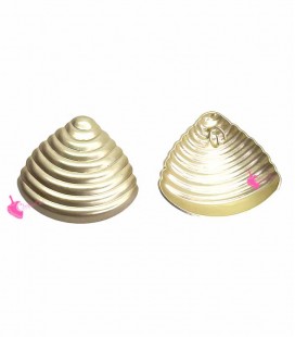 Ciondolo Conchiglia 32x26 mm Oro Opaco (1 paio)