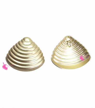 Ciondolo Conchiglia 32x26 mm Oro Opaco (1 paio)