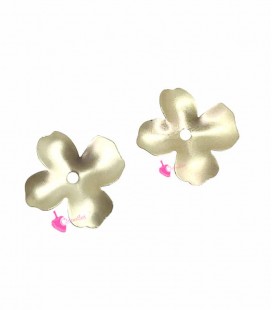Fiore 4 Petali 17 mm Fiore Oro Opaco