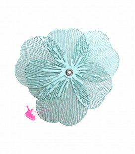 Fiore Modellabile 6 Petali 35 mm Turchese