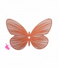 Farfalla 36x25 mm Arancio Corallo