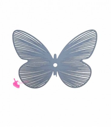 Farfalla 36x25 mm Grigia