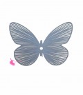 Farfalla 36x25 mm Grigia