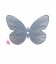 Farfalla 36x25 mm Grigia
