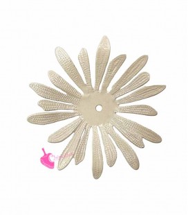 Fiore Irregolare Smaltato 33 mm Beige
