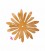 Fiore Irregolare Smaltato 33 mm  Arancio Chiaro