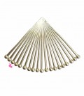 Ciondolo Ventaglio con Spilli 40x55 mm Oro Opaco