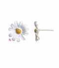 Perni per Orecchini Margherita Bianca 17 mm (1 paio)