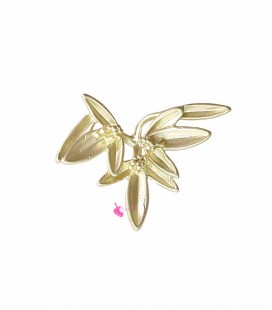 Ciondolo Foglia 25x17 mm Oro Opaco
