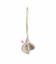 Ciondolo Calla 40x10 mm Beige e Oro Opaco