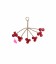 Ciondolo Ramo 6 petali 20x15 mm Rosso